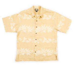 Tommy Bahama 100% Linen short sleeve Hawaiian tropical shirt size M